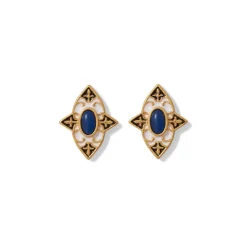 Spanish Baldric Lapis Stud Earrings