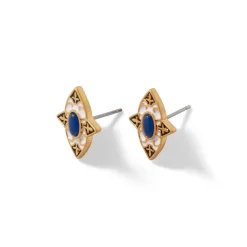 Spanish Baldric Lapis Stud Earrings