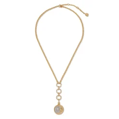 Spanish Day and Night Reversible Lariat Pendant Necklace