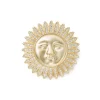 Spanish Day and Night Sun Brooch