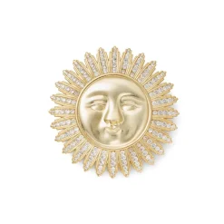 Spanish Day and Night Sun Brooch