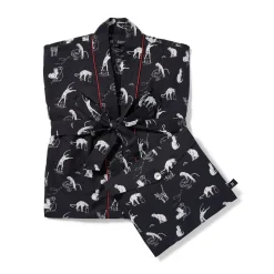 Steinlen Cats Unisex Cotton Robe