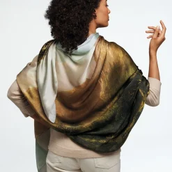 Sublime Landscapes Durand Oversize Oblong Silk Scarf