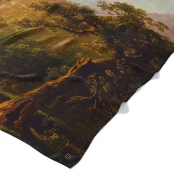 Sublime Landscapes Durand Oversize Oblong Silk Scarf