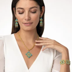 Tibetan Mandala Fringe Drop Earrings