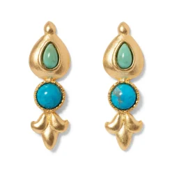 Tibetan Turquoise Drop Earrings