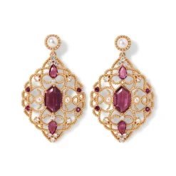 Turkish Amethyst Statement Earrings