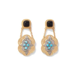 Turkmen Chain Drop Earrings