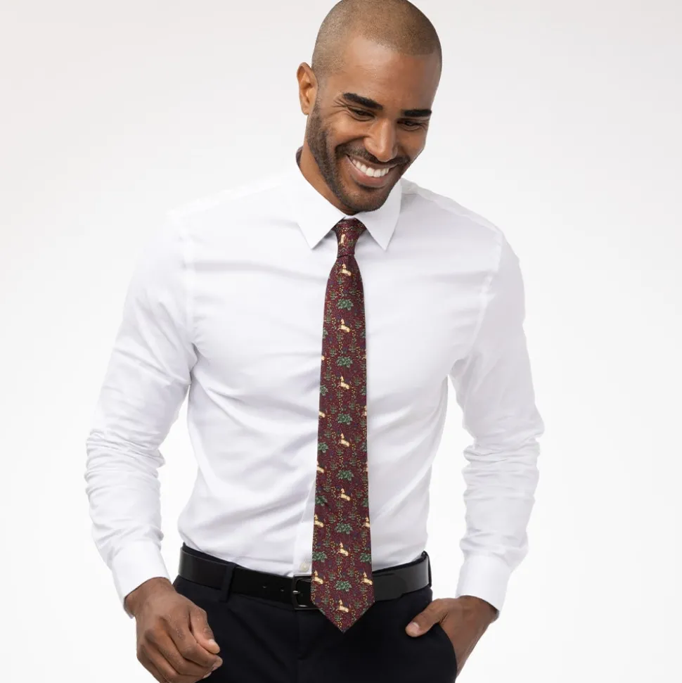 Unicorn in a Garden Silk Necktie