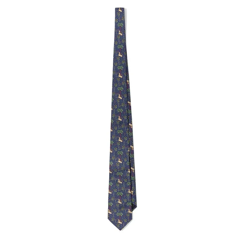 Unicorn in a Garden Silk Necktie