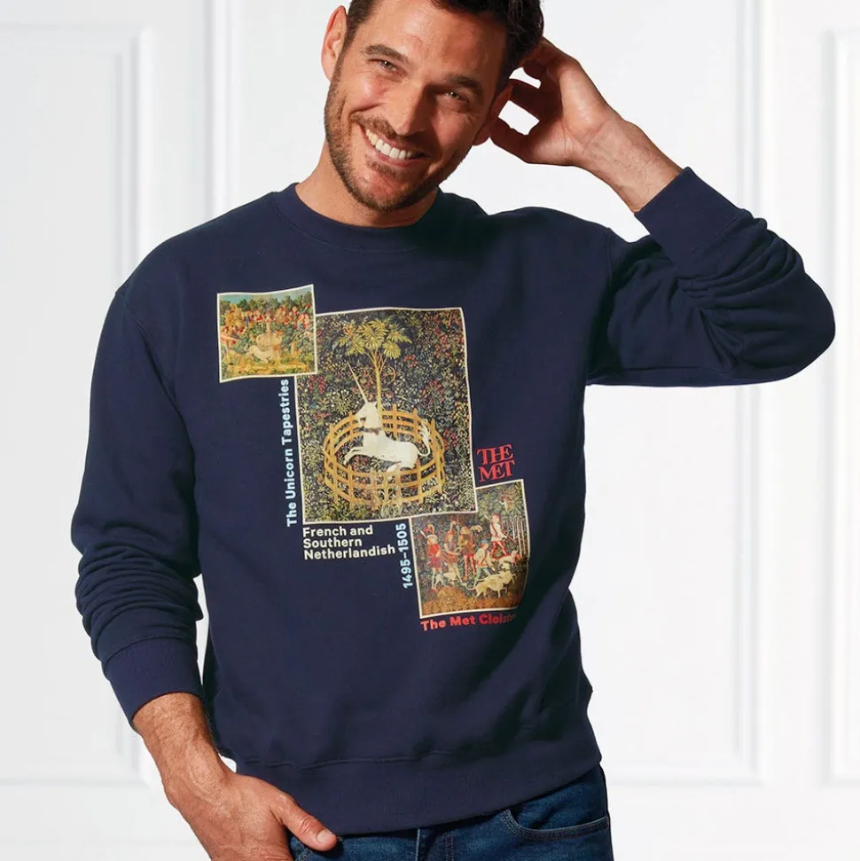 Unicorn Tapestries Crew Neck Sweatshirt