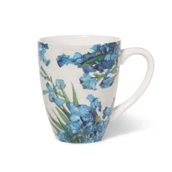 Van Gogh Irises Covered Mug with Tea Infuser