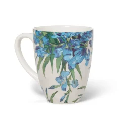 Van Gogh Irises Covered Mug with Tea Infuser