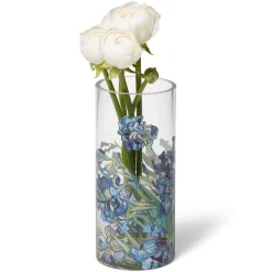 Van Gogh Irises Glass Vase