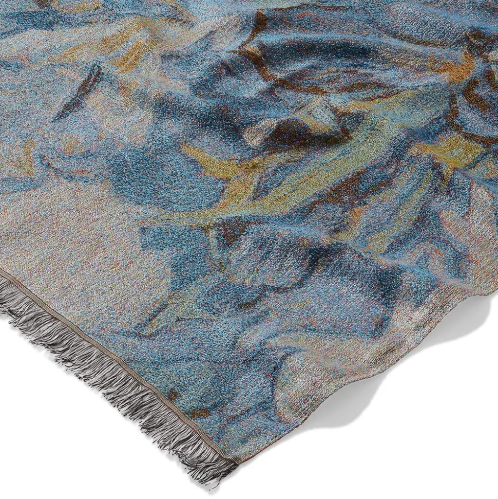 Van Gogh Irises Wool-Blend Shawl