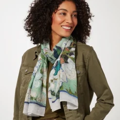 Van Gogh Roses Oblong Silk Scarf