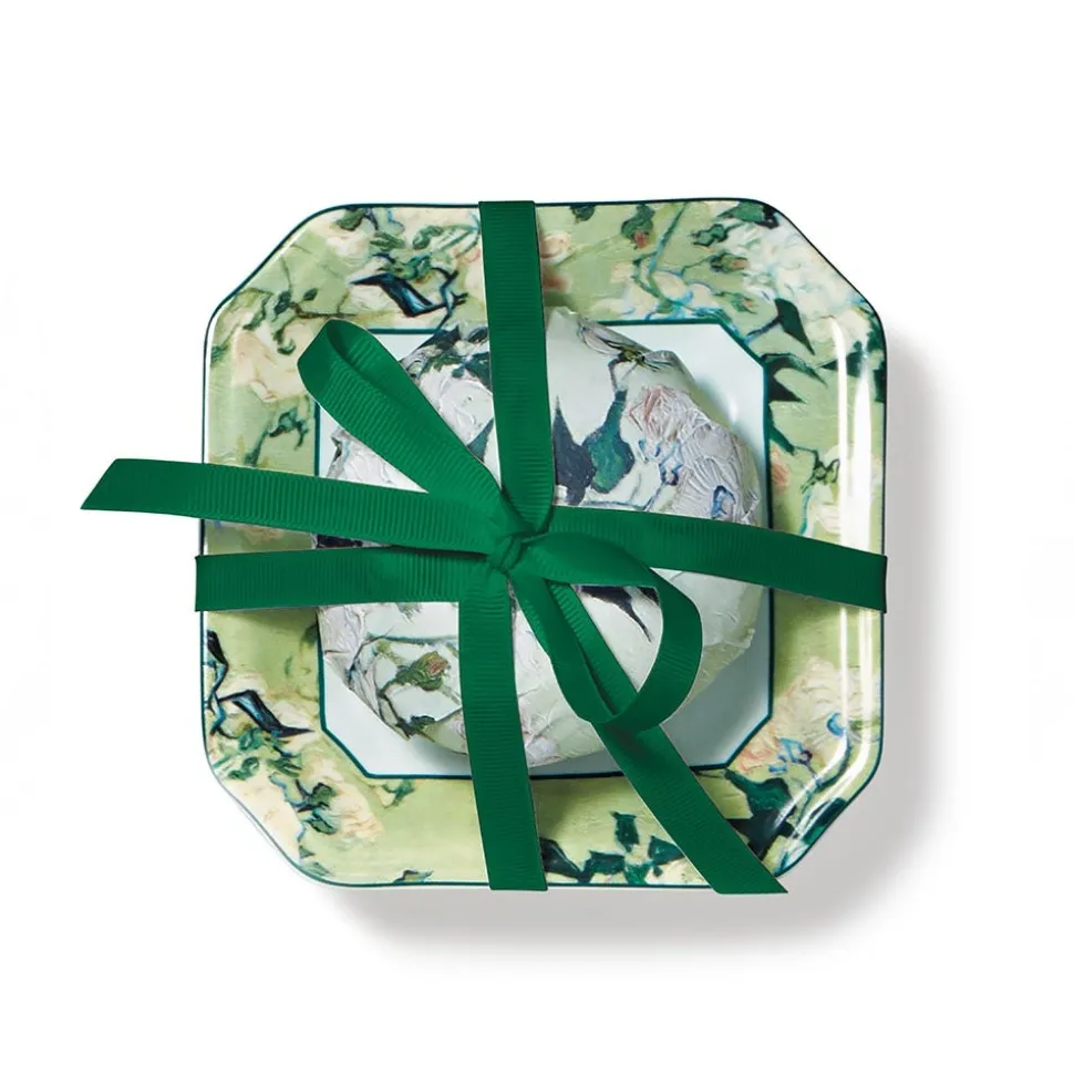 Van Gogh Roses Scented Soap and Porcelain Dish Gift Set