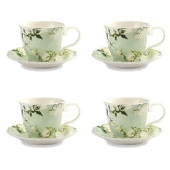 Van Gogh Roses Teacup and Saucer