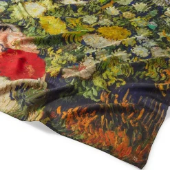 Van Gogh Stylized Nature Double-Sided Square Silk Scarf