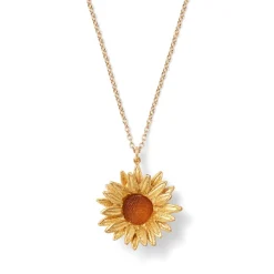 Van Gogh Sunflower Pendant Necklace