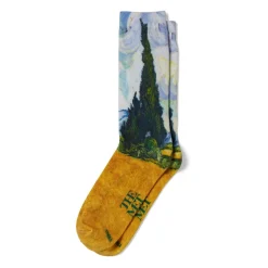 Van Gogh Wheat Field with Cypresses Men's Socks
