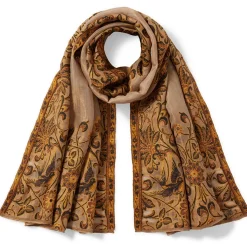 Victorian Foliate Jacquard Shawl