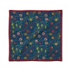William Morris Pomegranate Cotton-and-Silk Pocket Square