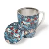 William Morris Strawberry Thief Covered Mug with Tea Infuser