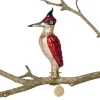 Woodpecker Glass Ornament